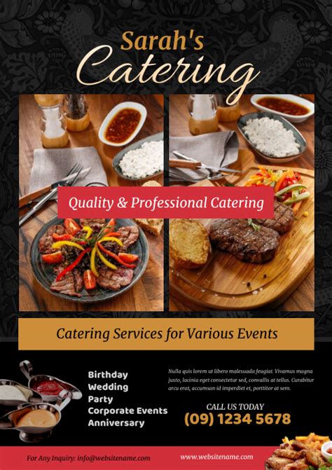 Food Catering Flyer Templates